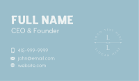 Elegant Round Lettermark Business Card Image Preview