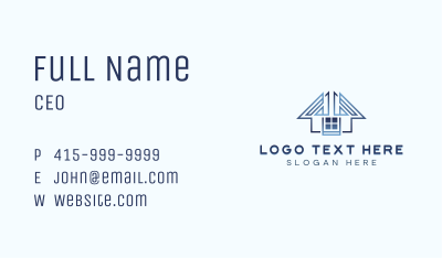 Roofing Builder Repair Business Card Image Preview