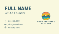 Summer Sunset Island Business Card Image Preview