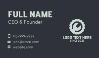 Wrench Cogwheel Engineering  Business Card Image Preview