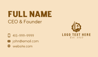 Brown Beer Emblem  Business Card Preview