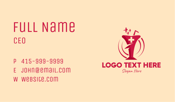 Medical Healthy Drink Business Card Design Image Preview