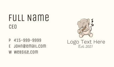 Elephant Flute Music Business Card