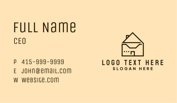 Residential House Mail Business Card Design Image Preview