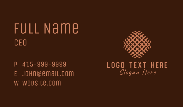 Native Textile Handcraft Business Card Design Image Preview