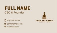 Brown Fence Paint Brush Business Card Image Preview
