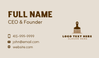 Brown Fence Paint Brush Business Card Preview