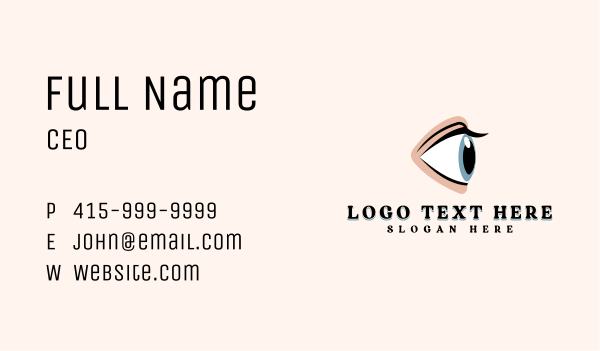 Sight Eye Lens Business Card Design Image Preview