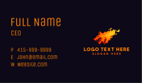 Wild Fire Wolf  Business Card Image Preview