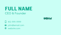 Creative Mural Wordmark Business Card Image Preview