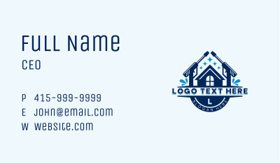 Pressure Washing Cleaner Business Card Image Preview