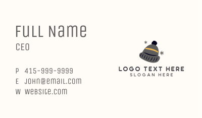 Fashion Beanie Hat Business Card Image Preview