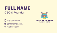 Colorful Bounce House Castle Business Card Image Preview
