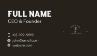 Clean Luxury Type Business Card Design