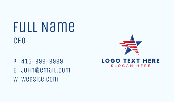 Star Flag America Business Card Design Image Preview