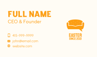 Orange Couch Message  Business Card Image Preview