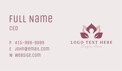Lotus Human Wellness Business Card Image Preview