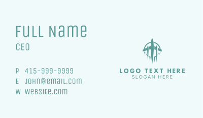 Fast Flying Plane  Business Card Image Preview