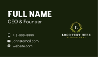 Premium Quality Wreath Business Card Image Preview