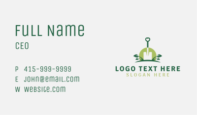 Shovel Plant Gardening Tools Business Card Image Preview