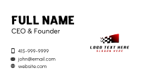 Motorsport Flag Racing Business Card Image Preview