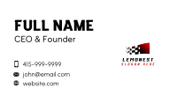 Motorsport Flag Racing Business Card Image Preview