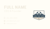 Carpentry Hammer Repairman Business Card Preview