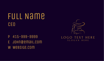 Elegant Clothing Brand Business Card