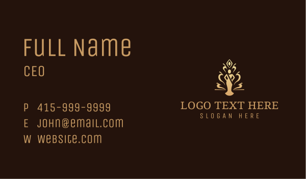 Golden Pageant Award Business Card Design Image Preview