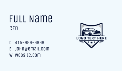 Shield Automotive Car  Business Card Image Preview