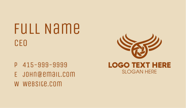 Event Wing Shutter Business Card Design Image Preview