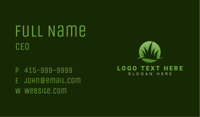 Grass Yard Lawn Business Card Image Preview