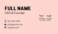 Eyelash Beauty Salon Business Card Design