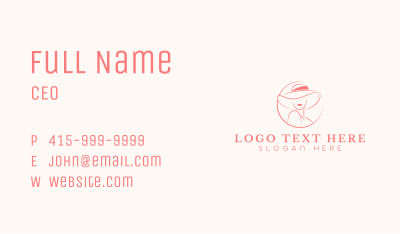 Lady Hat Fashion Business Card Image Preview