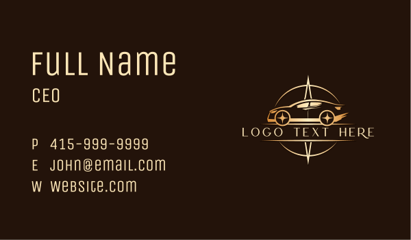 Luxury Car Mechanic Business Card Design Image Preview