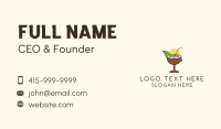 Tropical Coconut Drink Business Card Image Preview