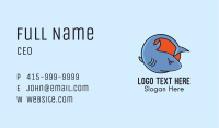 Angry Shark Cartoon Business Card Image Preview