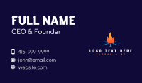 Industrial Heating Cooling  Business Card Design
