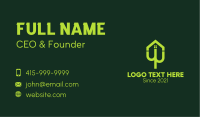 Green Cactus Home Business Card Image Preview