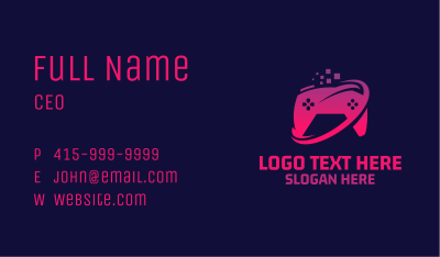 Purple Cyber Gamepad Business Card Image Preview