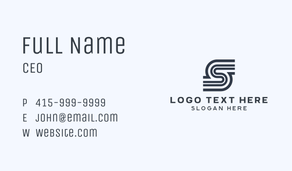 Generic Enterprise Letter S Business Card Design Image Preview