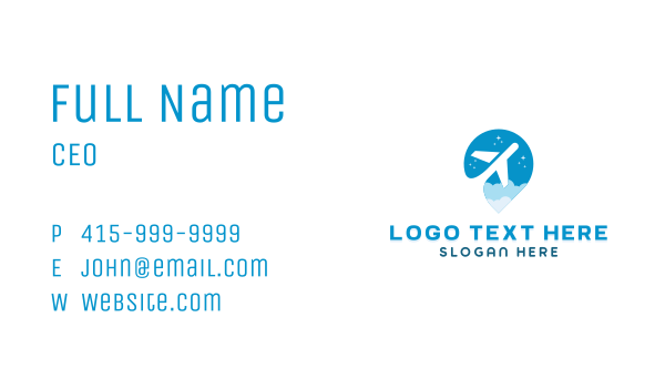 Plane Travel Flight Business Card Design Image Preview