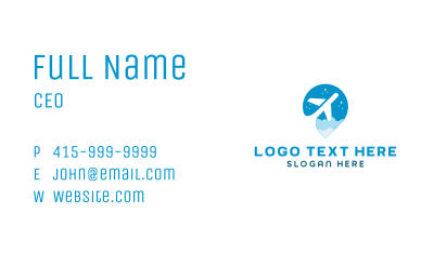 Plane Travel Flight Business Card Image Preview