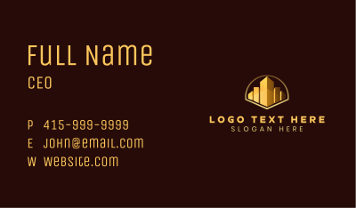 Luxury Building City Business Card Image Preview