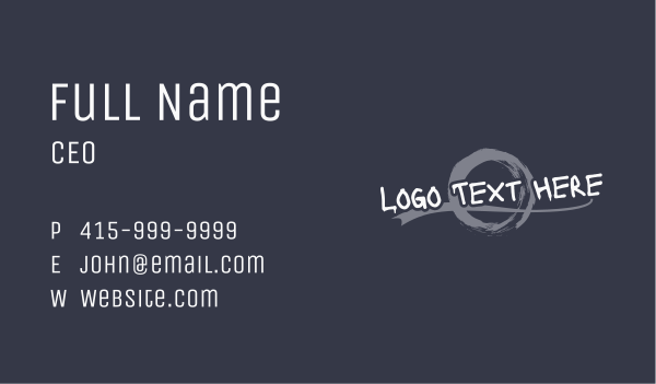 Urban Street Art Business Card Design Image Preview