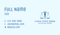 Blue Legal Law Firm Business Card Image Preview