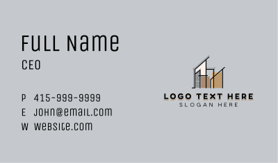 Contractor Architectural Firm Business Card Image Preview