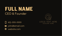 Elegant Letter Q Company Business Card Image Preview