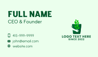 Gardening Hand Pot Business Card Preview