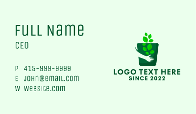 Gardening Hand Pot Business Card Image Preview